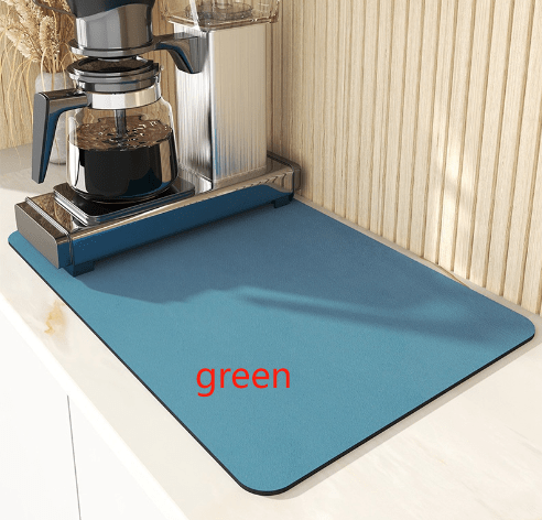 (40*50cm) Coffee Machine Placemat Kitchen Water Absorbent Pad Diatomite Drying Dishes Drain Mat for Kitchen Sink Countertop Protector