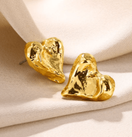 Gold Bow Stud Earrings for Women - Fashion Cute Jewelry | Piercing Ear Accessories