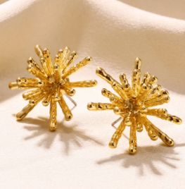 Gold Bow Stud Earrings for Women - Fashion Cute Jewelry | Piercing Ear Accessories