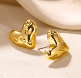 Gold Bow Stud Earrings for Women - Fashion Cute Jewelry | Piercing Ear Accessories