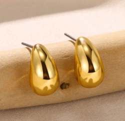 Gold Bow Stud Earrings for Women - Fashion Cute Jewelry | Piercing Ear Accessories