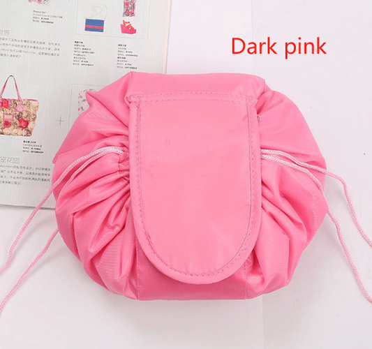 Women’s Drawstring Cosmetic Bag Travel Storage Makeup Organizer | Portable Waterproof Toiletry & Beauty Pouch
