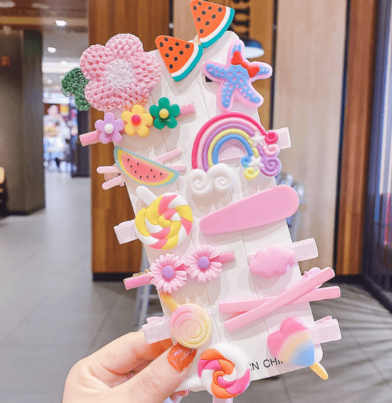 Accessoires pour cheveux à motifs de bonbons pour filles, épingles à cheveux et coiffes mignonnes pour enfants