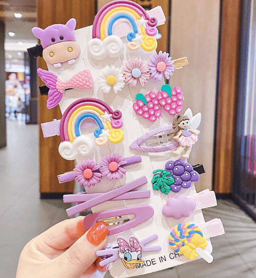 Sweet Candy Cartoon Hair Accessories for Girls Cute Hairpins & Headdress for Kids