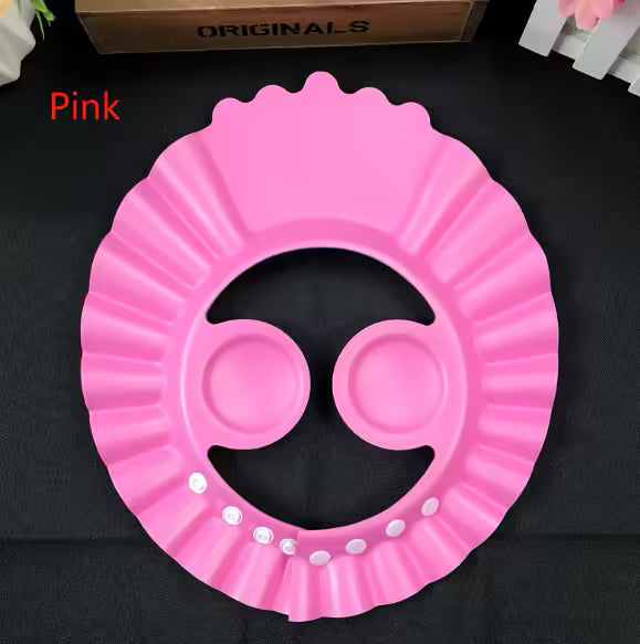 Safe Baby Shampoo Shower Bath Cap Soft Hair Wash Shield for Babies & Kids | Adjustable Bathing Protection Hat for Toddlers
