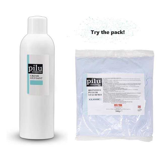 Pilu Cosmetic Blonding Powder 500g – Ultra-Strong Blue Dust Free Bleaching Powder (Up to 7 Shades, Mild Blonding &amp; Anti-Yellowing, Classic Dust Free)