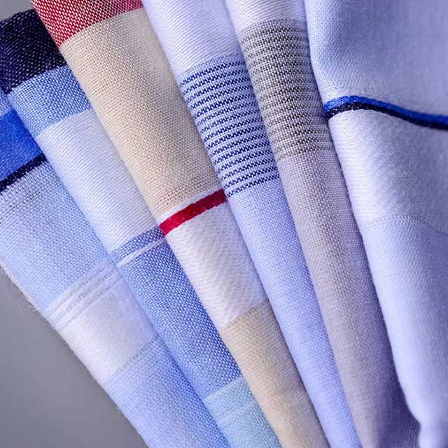 5Pcs Men’s Plaid & Stripe Cotton Handkerchiefs – Classic Vintage Pocket Towels for Wedding & Party