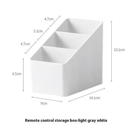 Plastic Desktop Storage Box | Office & Cosmetic Organizer | Remote Control & Debris Collector for Living Room & Dormitory