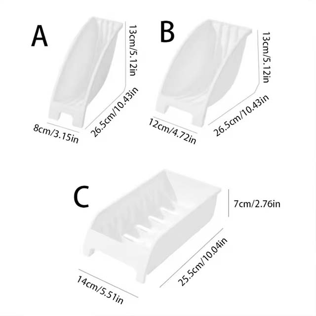 Plastic Plate & Bowl Storage Holder – Ventilated Kitchen Organizer Rack with Drainage