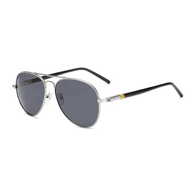 Polarized Reflective Sunglasses for Men & Women – UV400 Pilot Style Driving Glasses | Unisex Black Lenses