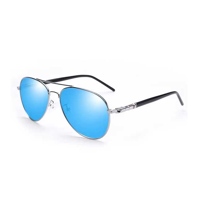 Polarized Reflective Sunglasses for Men & Women – UV400 Pilot Style Driving Glasses | Unisex Black Lenses