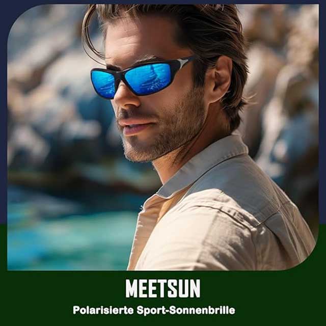 Polarized Sports Sunglasses for Men & Women – UV400 Protection Eyewear for Driving, Cycling, Fishing & Outdoor Activities