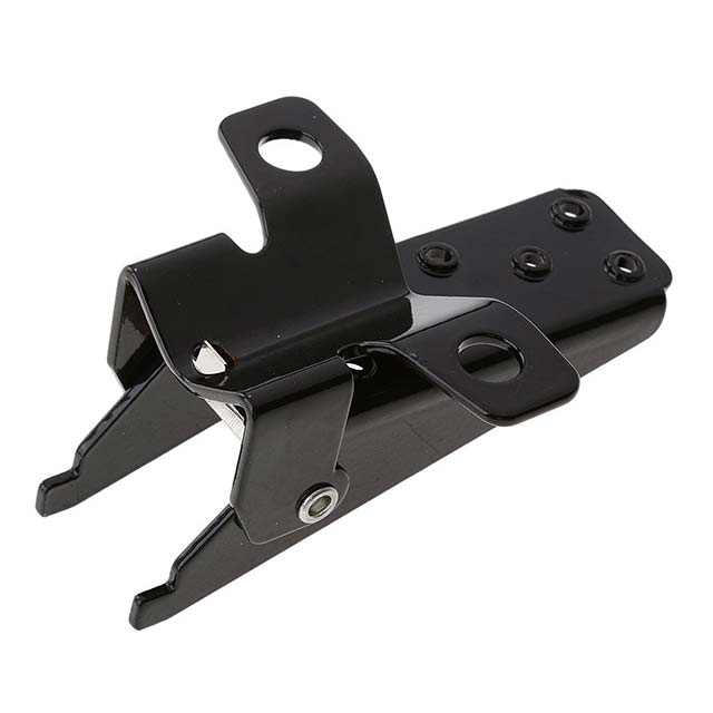 PopEye Retro 25mm-30mm Folding Custom Motorcycle &amp; Bike Frame Foot Pegs – Black Metal Pedals