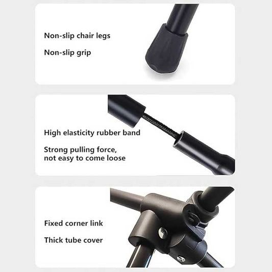 Portable Folding Fishing & Camping Chair – Lightweight Backpacking Stool with Side Pocket for Adults | Compact Travel Chair for Hiking & Beach