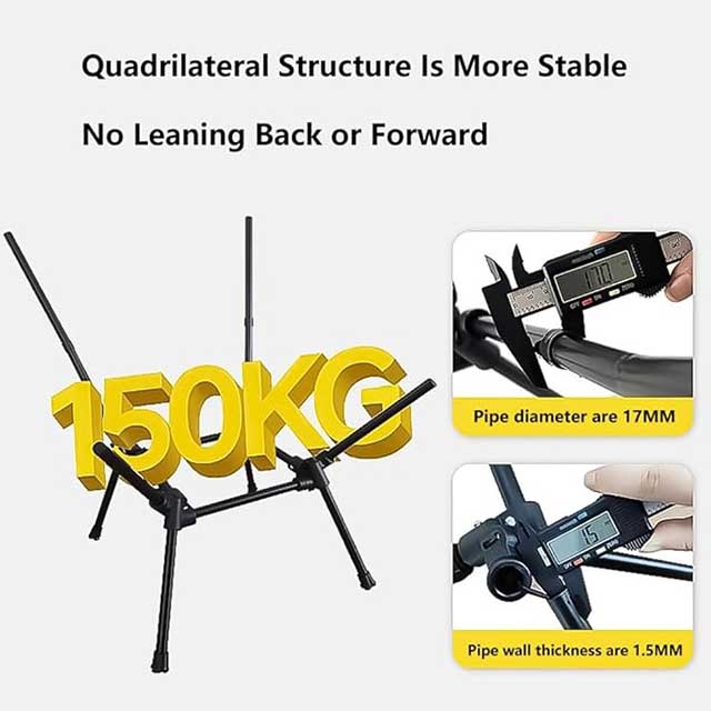 Portable Folding Fishing & Camping Chair – Lightweight Backpacking Stool with Side Pocket for Adults | Compact Travel Chair for Hiking & Beach