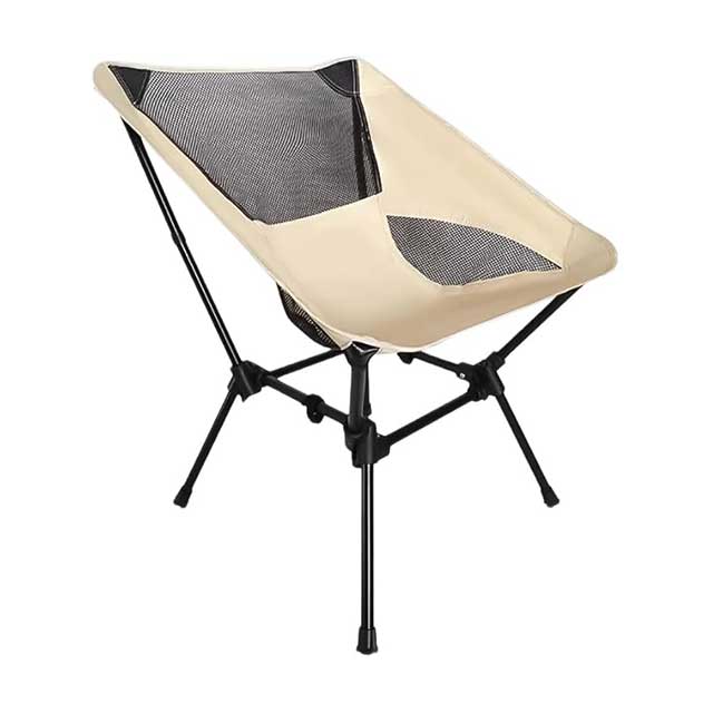 Portable Folding Fishing & Camping Chair – Lightweight Backpacking Stool with Side Pocket for Adults | Compact Travel Chair for Hiking & Beach