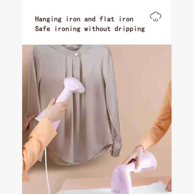 1500W Portable Garment Steamer Iron with 300ML Water Tank – Handheld Steam Cleaner for Clothes, Mite Removal & Home Use