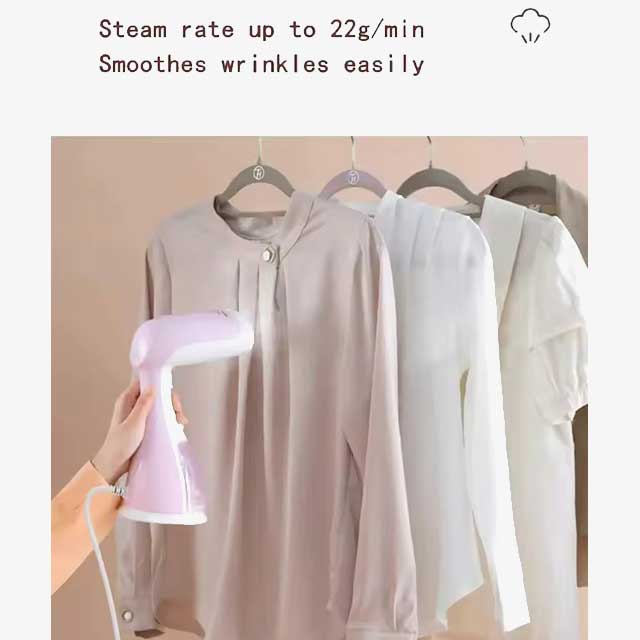 1500W Portable Garment Steamer Iron with 300ML Water Tank – Handheld Steam Cleaner for Clothes, Mite Removal & Home Use