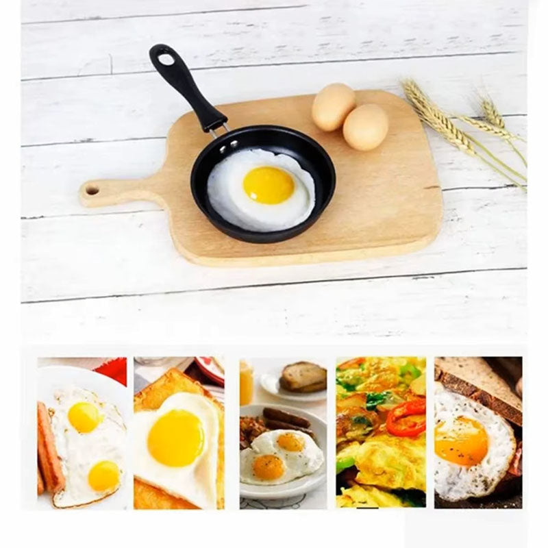 Mini poêle à frire portable avec manche ergonomique – Poêle à omelette compacte antiadhésive – Poêle durable pour crêpes et steaks, pour la maison et le camping