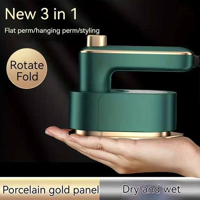 Portable Mini Steam Iron for Clothes – 180° Foldable Handheld Steamer with Fast Heating | Compact Travel Iron for Home, College & Travel - US Plug