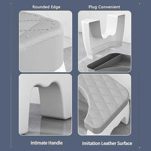 Portable Toilet Squat Stool – Non-Slip Removable Bathroom Footrest for Adults | Home Toilet Seat Squatting Aid