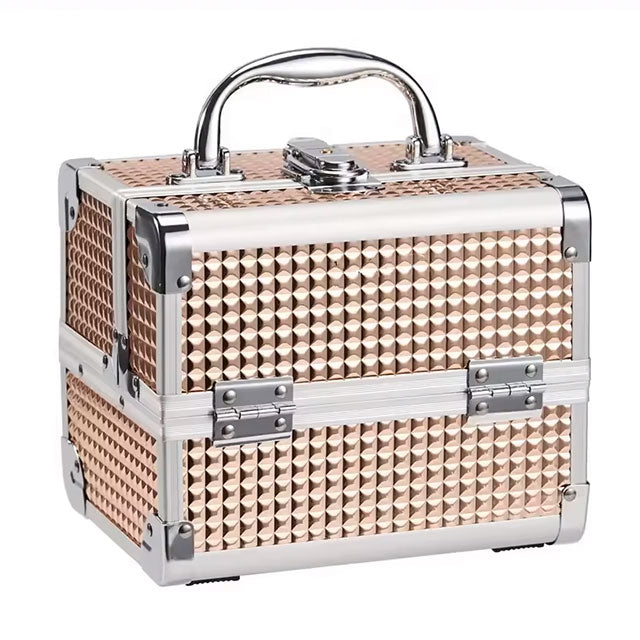 Portable Waterproof Makeup Storage Box – Travel Cosmetic Bag with LED Mirror for Outdoor, Camping & Multifunctional Use