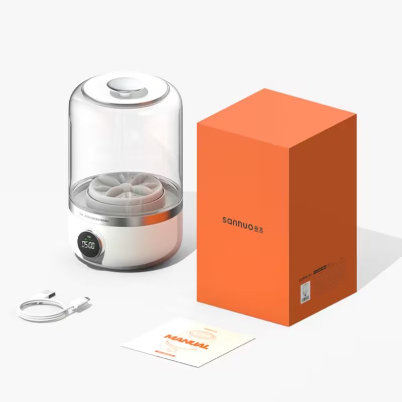 Lave-linge USB portable et automatique – Batterie longue durée de 4000 mAh – Lave-linge sans fil pour petites charges (sous-vêtements, chaussettes et vêtements de bébé) – Idéal pour les voyages d'affaires, les camping-cars et la maison