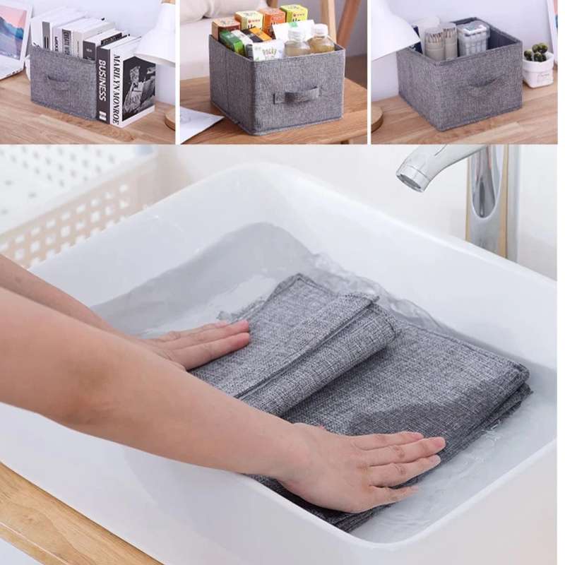 [25*25*18cm] Organisateur de garde-robe suspendu portable – Sac de rangement à 1 couche de style tiroir – Boîte de rangement de garde-robe en tissu lavable – Étagère de suspension de placard peu encombrante pour vêtements et accessoires