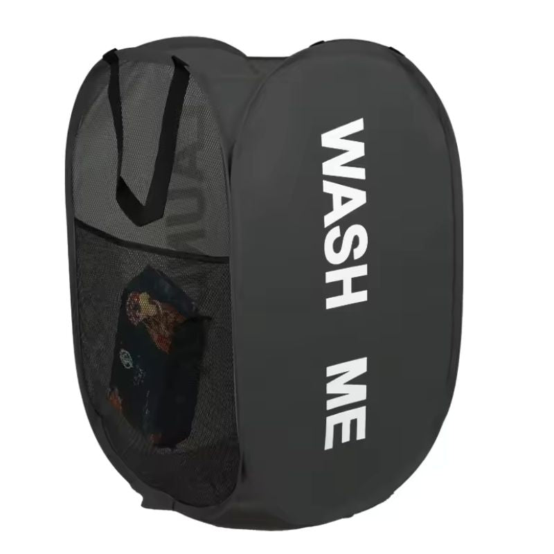 Panier à Linge Portable Pliable en Tissu Mesh – Panier à Linge Respirant, Pliable et Peu Encombrant pour Dortoirs, Voyages et Rangement de Salle de Bain