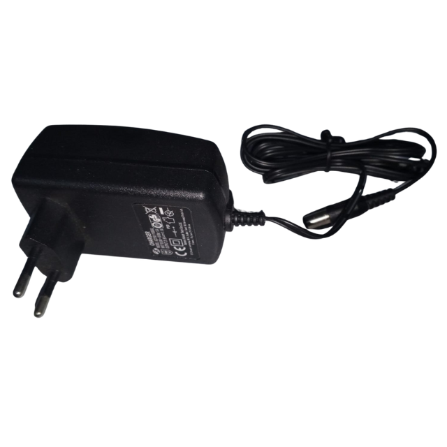 Power Adapter 12V 2A – AC to DC Supply with 2.1mm x 5.5mm Plug & Extra-Long 8ft Wall Cord
