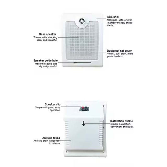 Premium 100V Room Wall Mount Speaker Wall Plate – Professional Audio Installation Accessory