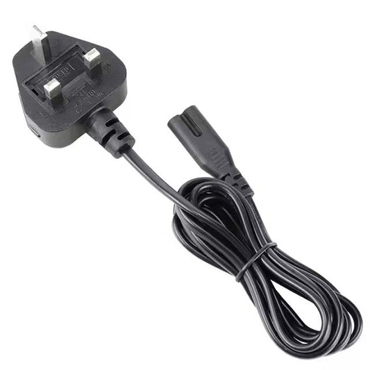 Premium AC Power Cable – Fig 8 Socket (C7) Mains Cord Lead with UK Plug