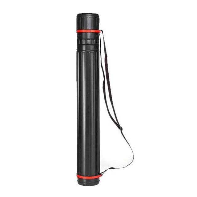 Premium Black Drawing Tube Holder – Sleek &amp; Durable Organizer for Art Supplies and Blueprints