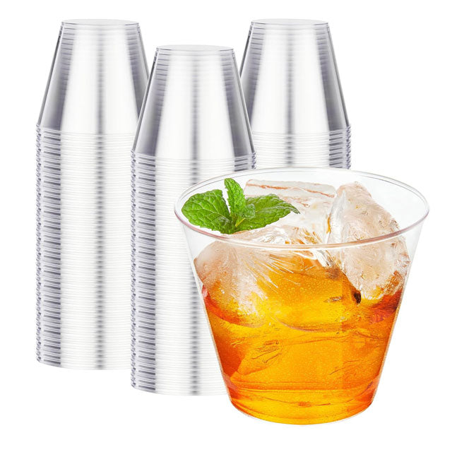 Premium Clear Plastic Party Cups – Disposable Wine &amp; Cocktail Glasses for Every Celebration