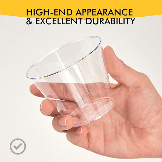 Premium Clear Plastic Party Cups – Disposable Wine &amp; Cocktail Glasses for Every Celebration