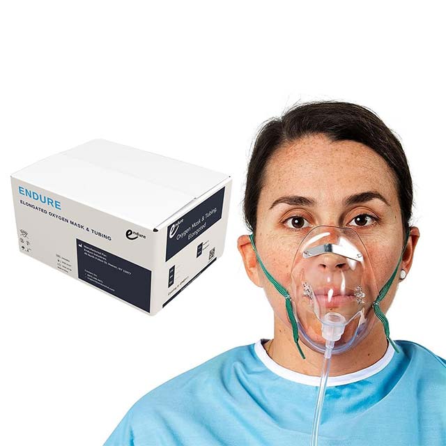 Premium Elongated Transparent Oxygen Mask – Clear Medical Oxygen Therapy &amp; Comfort Solution