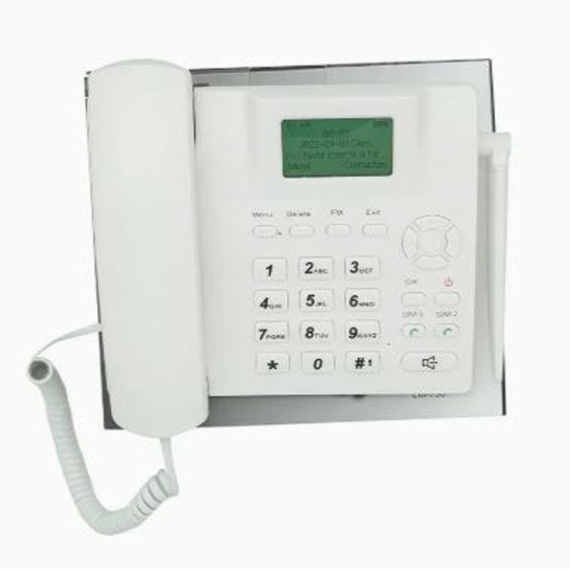 Premium GSM Fixed Wireless Phone – Dual SIM, Quad-Band Connectivity with Built-In FM Radio for Seamless Communication and Entertainment