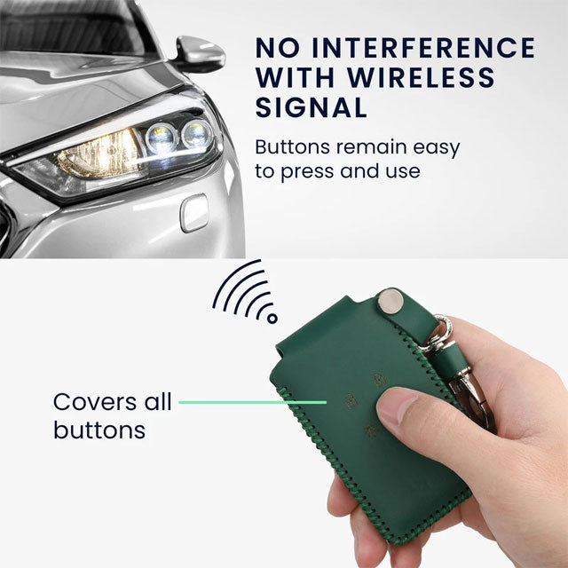 Premium Leather Key Cover for Renault 4 Button Smart Key – Durable Car Remote Protection Case