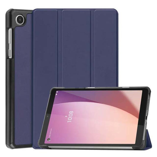 Premium Leather Tablet Case for Lenovo Tab M8 4th Gen (TB-300FU) – Custer Pure Color 3-Fold Holder