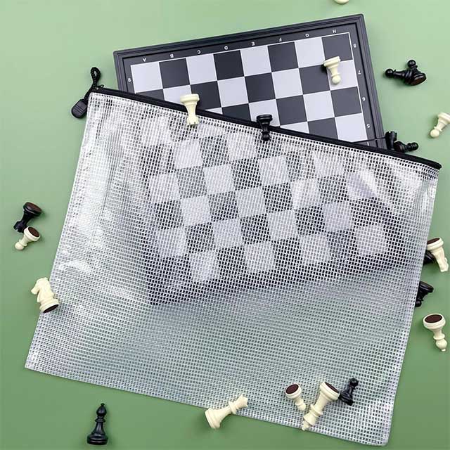 Premium Plastic Mesh Zipper Pouch