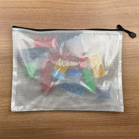 Premium Plastic Mesh Zipper Pouch