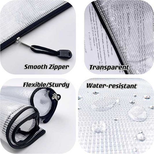 Premium Plastic Mesh Zipper Pouch