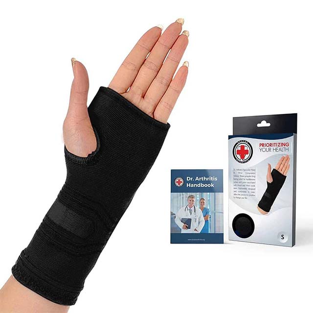 Premium Small Black Wrist Compression Sleeve – Ultimate Pain Relief, Joint Support &amp; Recovery