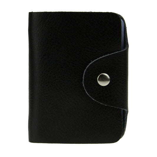 Premium Soft Genuine Leather 26-Slot Business Card Holder &amp; Wallet – Ideal ID, Credit &amp; Purse Gift