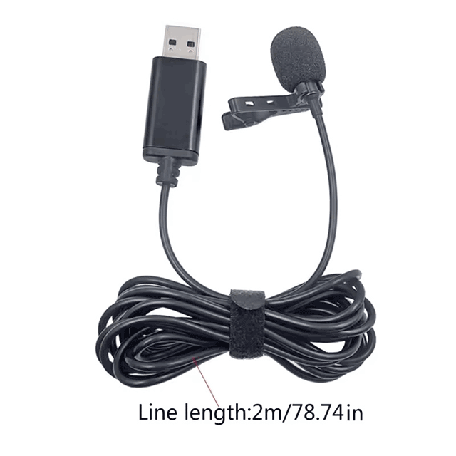Premium USB Lavalier Lapel Microphone