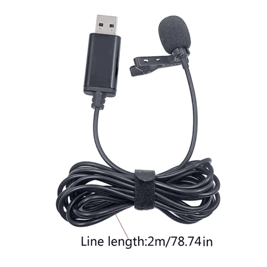 Premium USB Lavalier Lapel Microphone