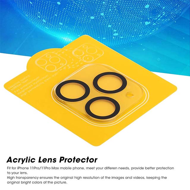 Premium Ultrathin Acrylic Camera Lens Protector for iPhone 11/11 Pro/11 Pro Max – Precision-Cut, Scratch-Resistant, Superior Protection