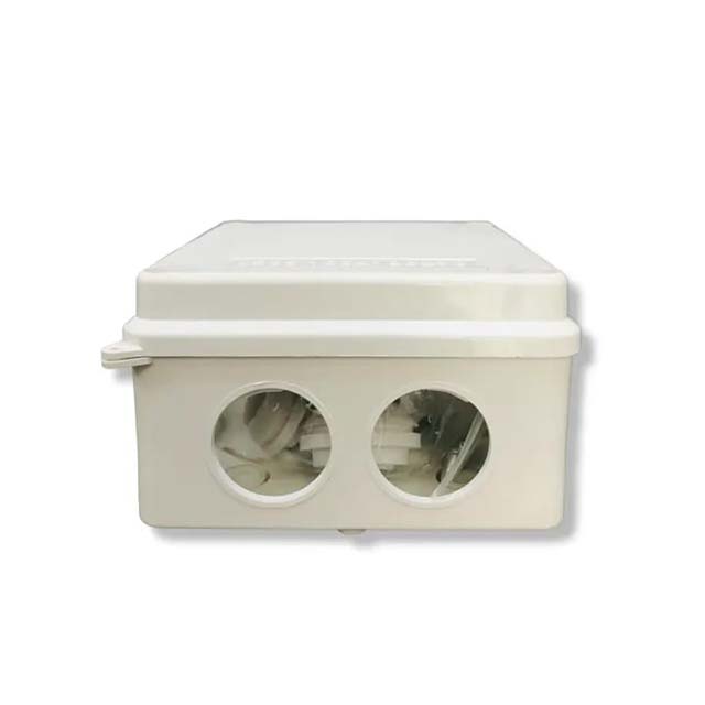 Premium Waterproof ABS Junction Box for Electrical &amp; CCTV Installations – Durable &amp; Weatherproof (Isolated on White)