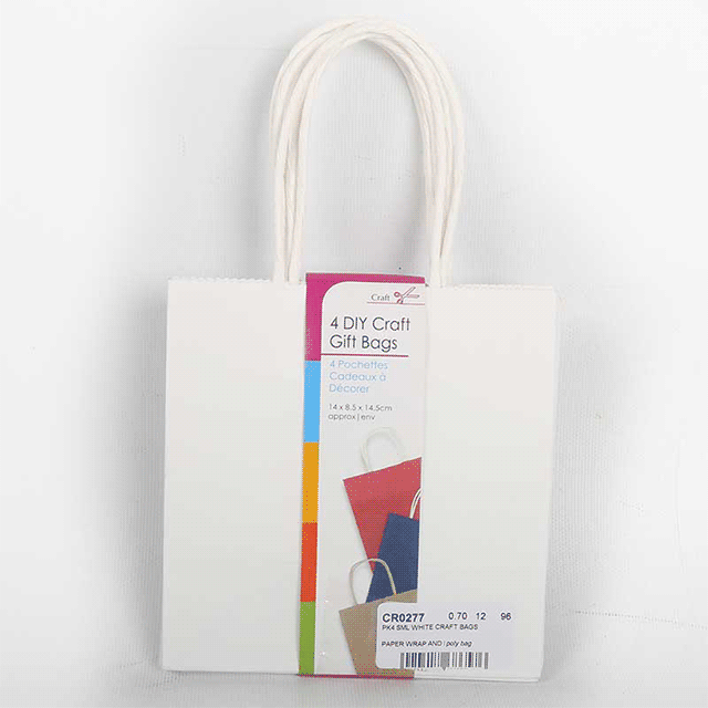 Premium White DIY Craft Gift Bags