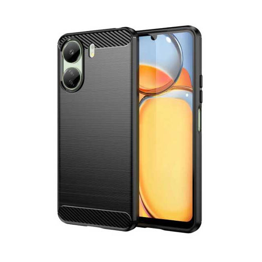 Premium Xiaomi Redmi 13c Carbon Silicone Case – Ultra-Thin, Durable Black Cover